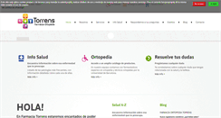 Desktop Screenshot of farmaciatorrens.com