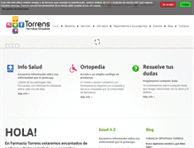 Tablet Screenshot of farmaciatorrens.com